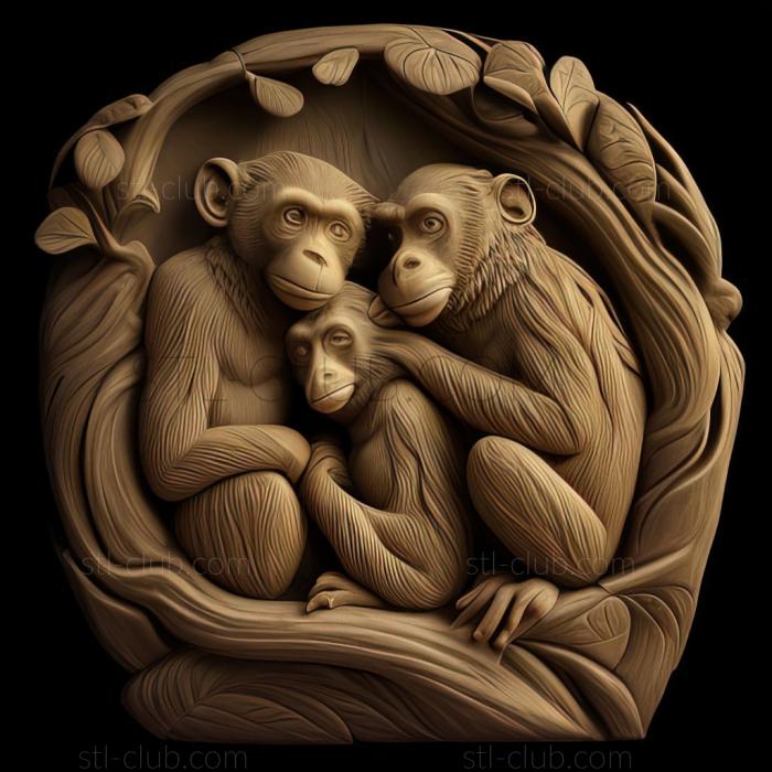 3D model st Monkeys (STL)